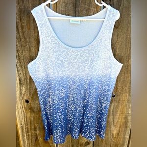 Avenue 26/28  sequins ombre tank top